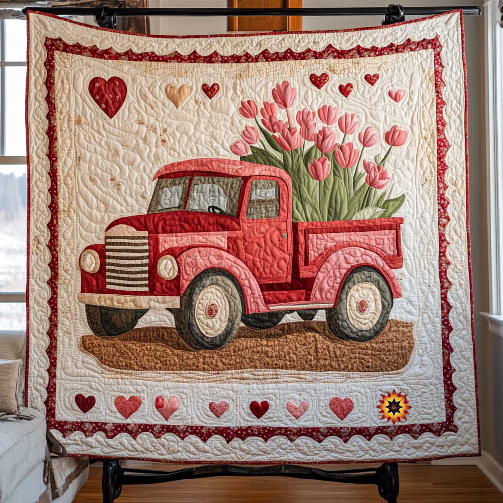 Vintage Love Truck WP1612028CL Quilt