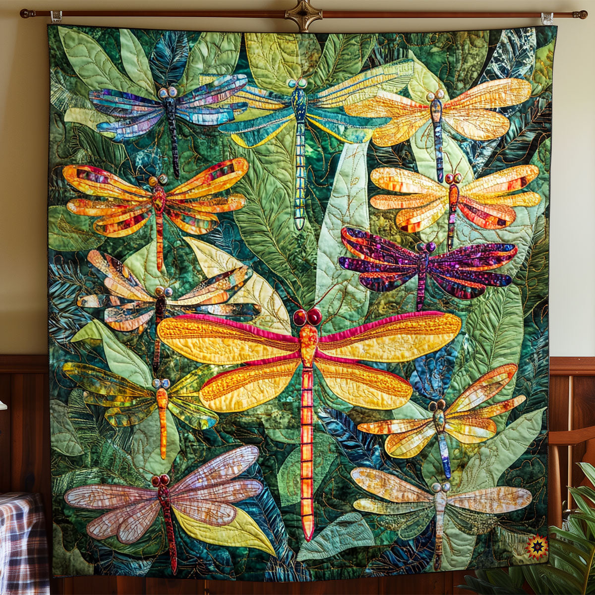 Dragonfly Forest WY1911089CL Quilt