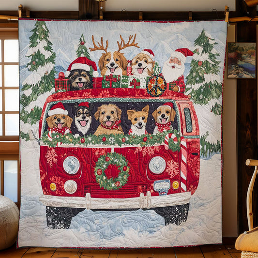 Dog's Christmas Wonderland WN2510050CL Quilt