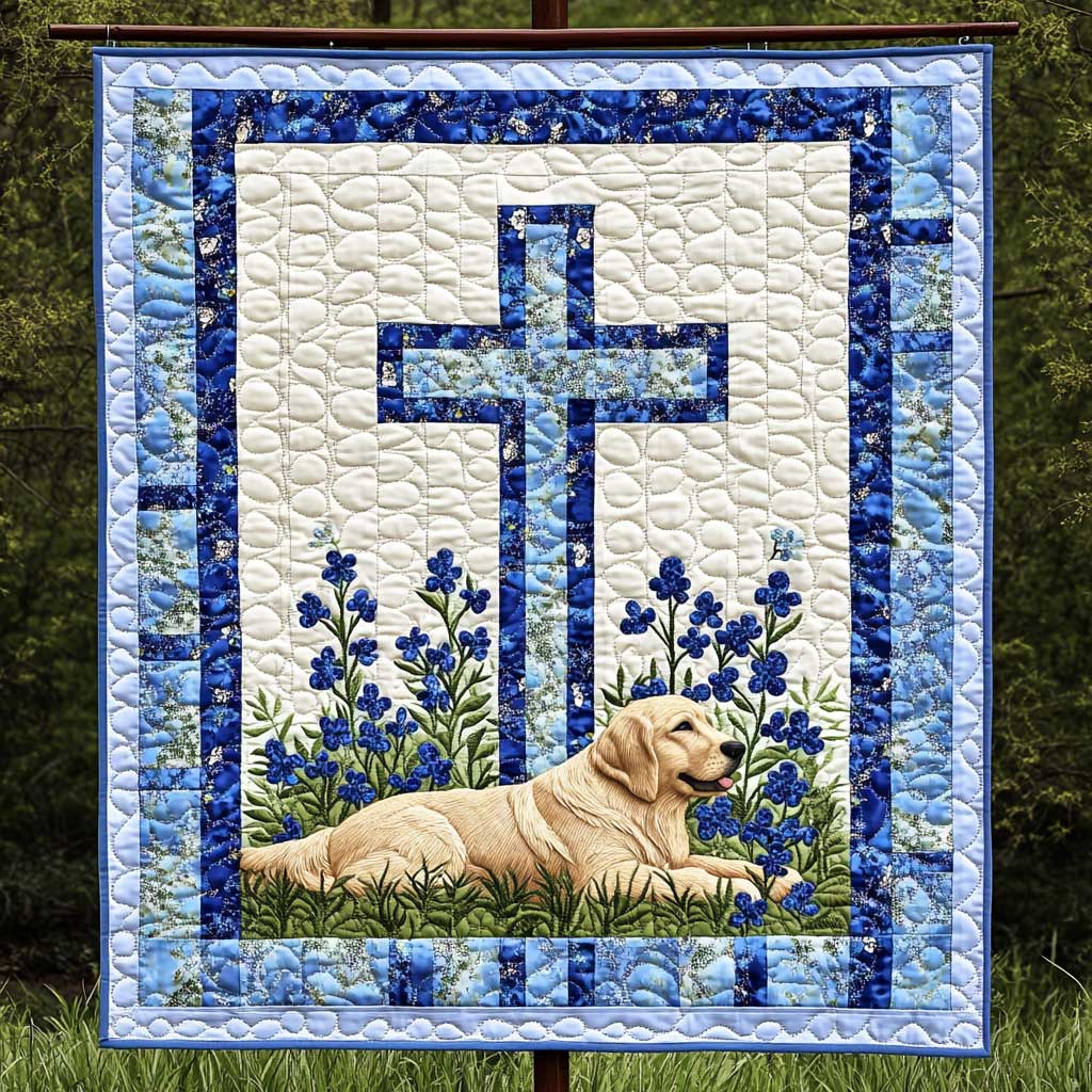 Dog By The Sacred Cross WN3009034CL Quilt