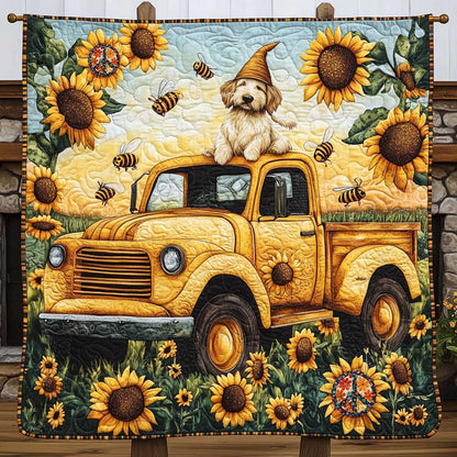 Golden Retriever Yellow Journey WN0110042CL Quilt