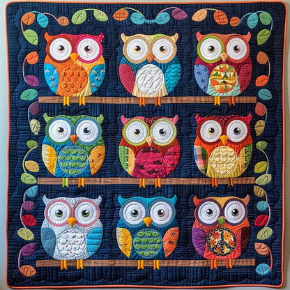 Colorful Owl WJ0410007CL Quilt