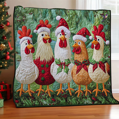 Christmas Chicken WY2111021CL Quilt