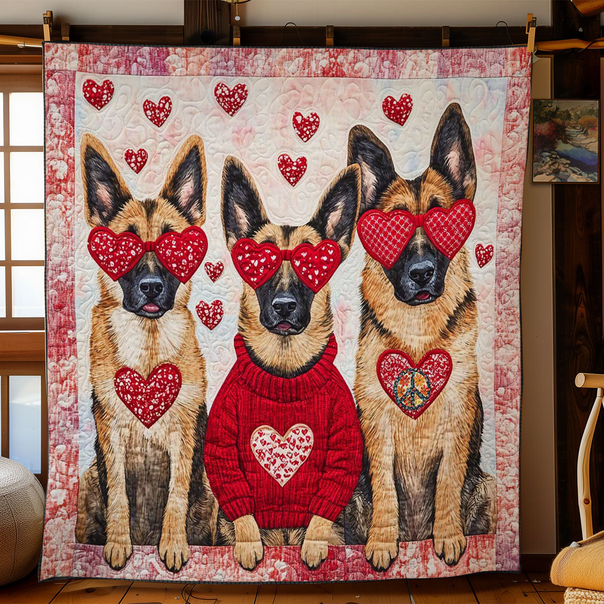 Valentine Shepherd Love WN2012022CL Quilt