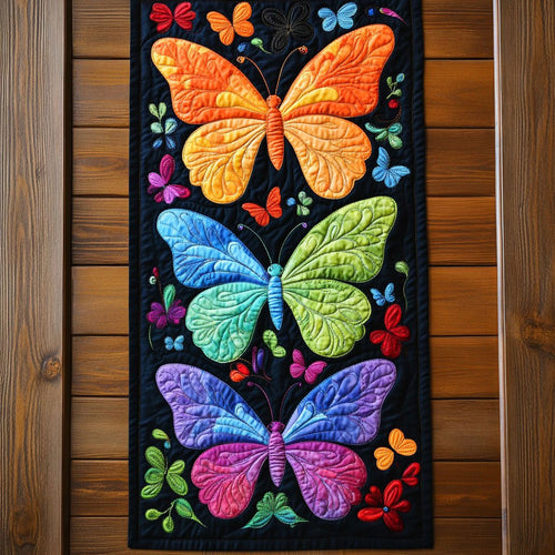 Colorful Butterfly Collection WY2802034CL Quilted Table Runner