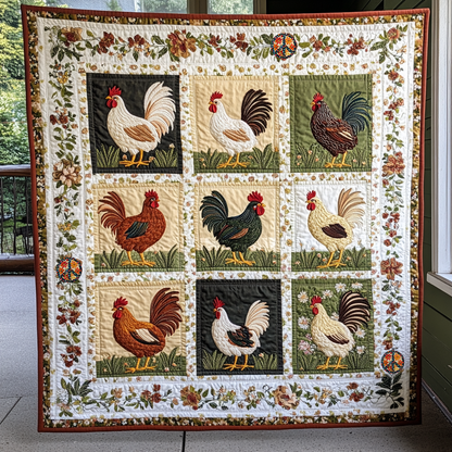 Love Chickens XR1012006CL Quilt