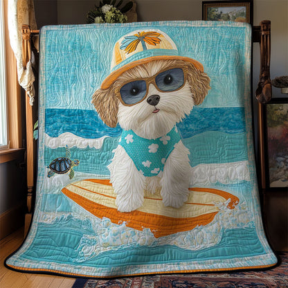 Shih Tzu On The Waves WN0811026CL Quilt