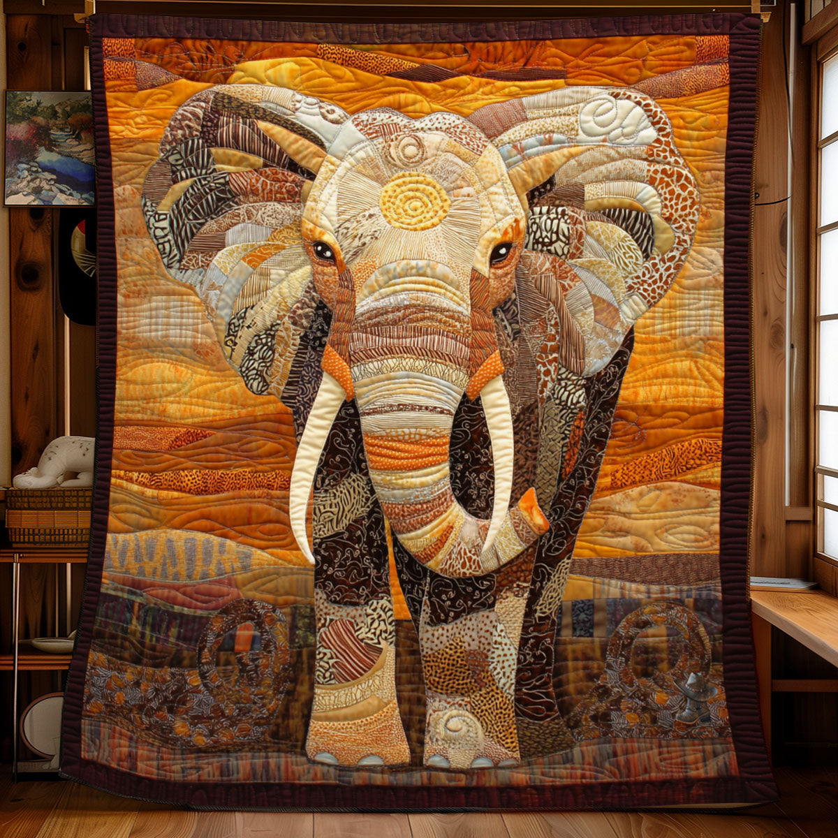 Elephant African YR1210011CL Quilt