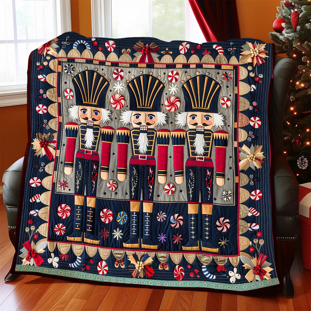 Candy Nutcracker Christmas WP0909008CL Quilt