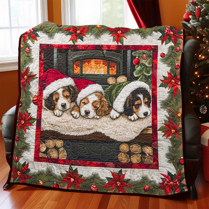 Christmas Sleeping Puppy WP1308041CL Quilt