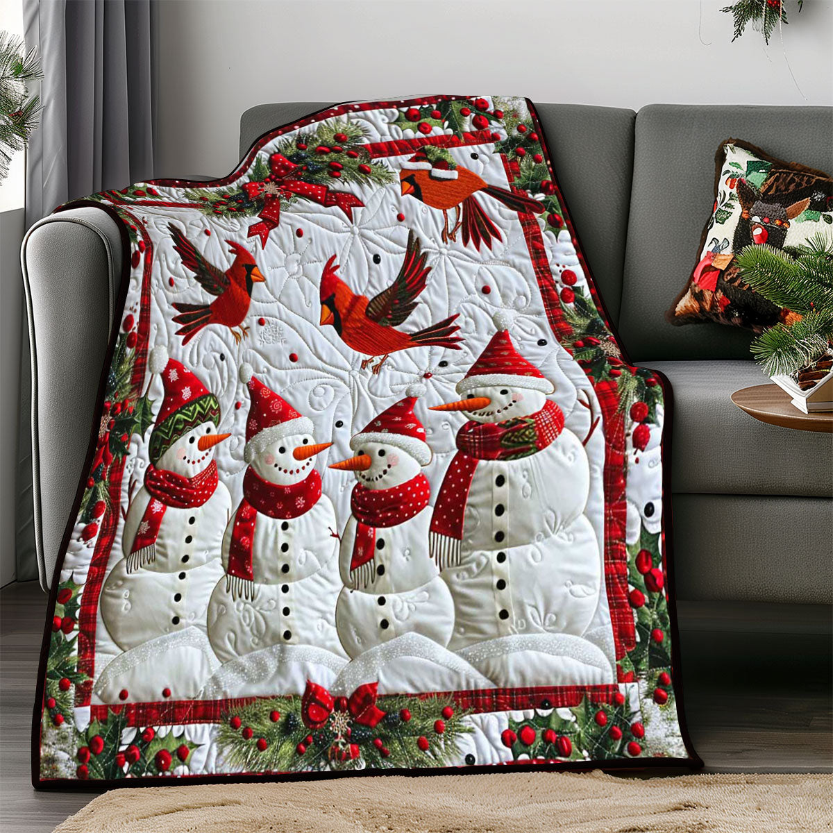 Cardinal Snowman WP1308004CL Quilt