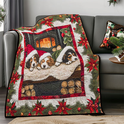 Christmas Sleeping Puppy WP1308041CL Quilt