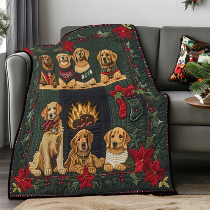 Cozy Golden Retriever WP1508002CL Quilt
