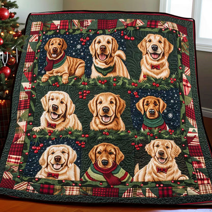 Happy Golden Christmas WP1508009CL Quilt