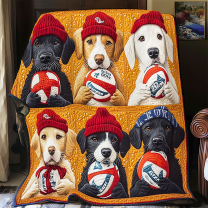 Hockey Dog WY0811031CL Quilt