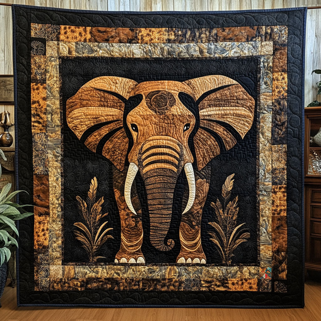 African Elephant WJ0511002CL Quilt