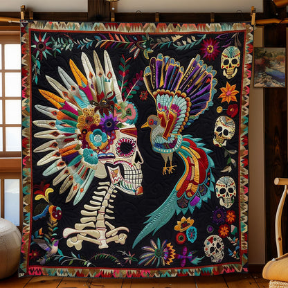 Calavera And Hummingbird Harmony WN2610020CL Quilt