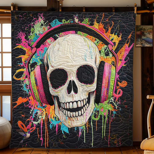 Neon Groove Skull WN0712022CL Quilt