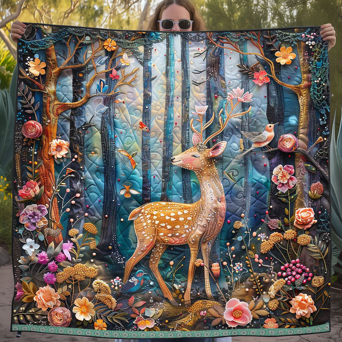 Dreamy Deer WJ1309003CL Quilt