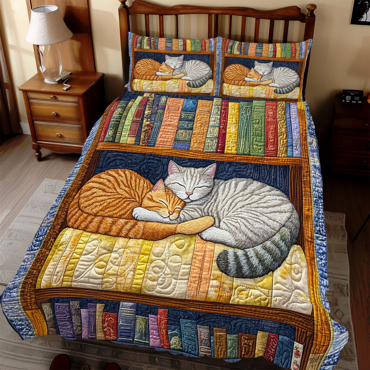 Cat Book WX1212053CL Duvet Cover Set