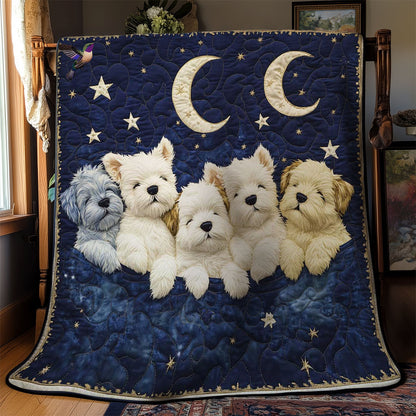 Westie Nighttime Snuggles WN0811065CL Quilt