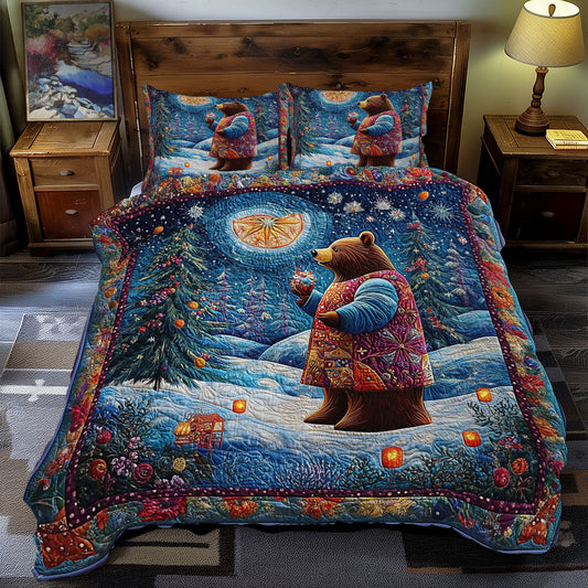 Majestic Night Of Bear WY1701099CL Duvet Cover Set