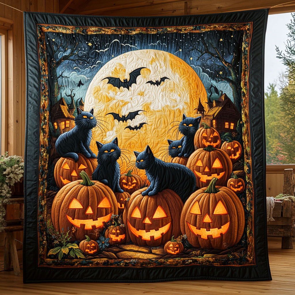 Mystic Moon Cat CW2608045CL Quilt