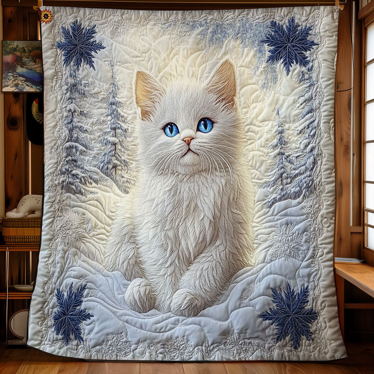 Snow White Kitten WY2612038CL Quilt