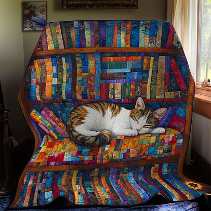 Library Sleeping Cat WY2011038CL Quilt