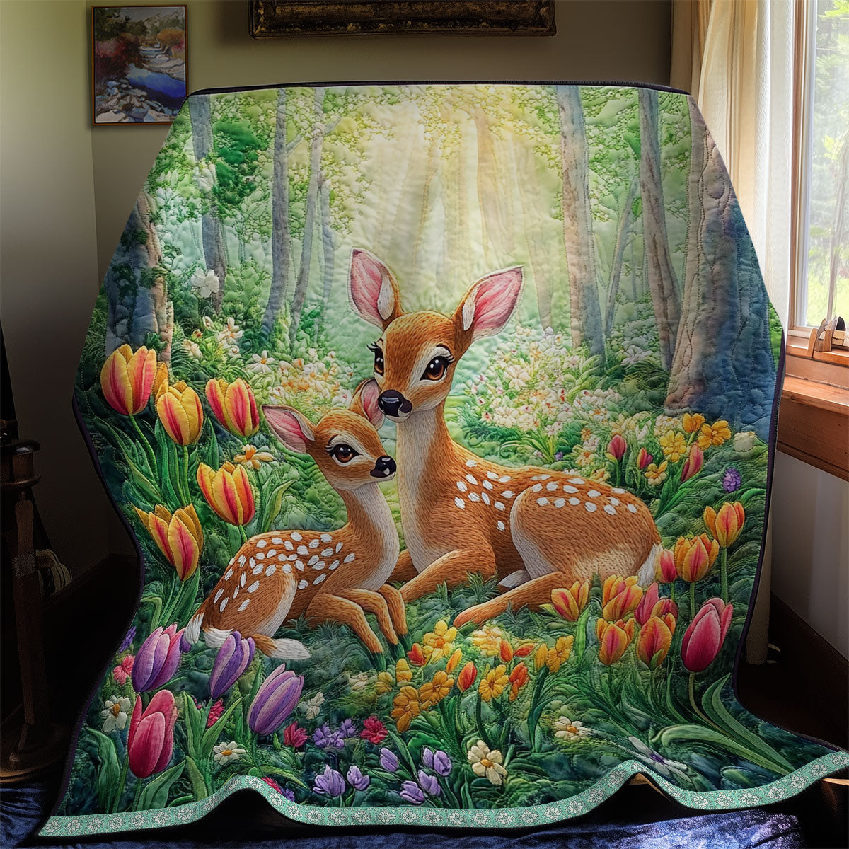 Cute Deer WX1012009CL Quilt