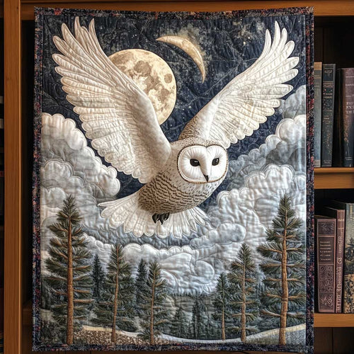 Moonlight White Owl WP1609017CL Quilt