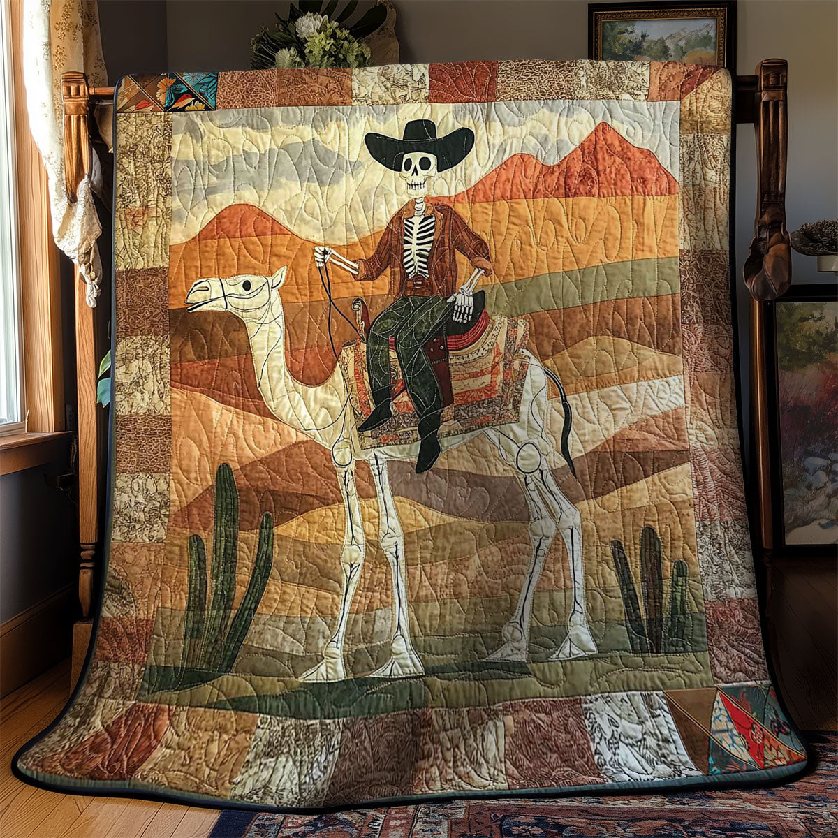 Desert Skeleton Cowboy WN0411043CL Quilt