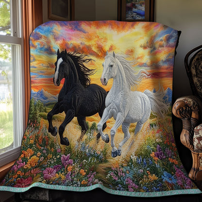 Couple Horse WX1811015CL Quilt