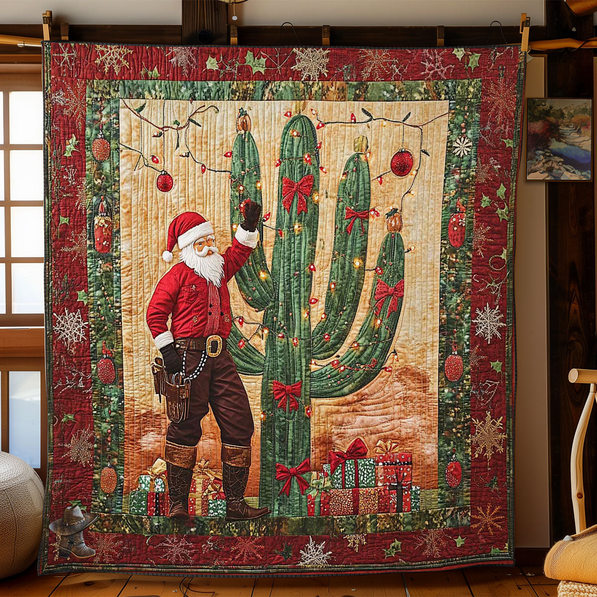 Santa In The Desert WN2211048CL Quilt