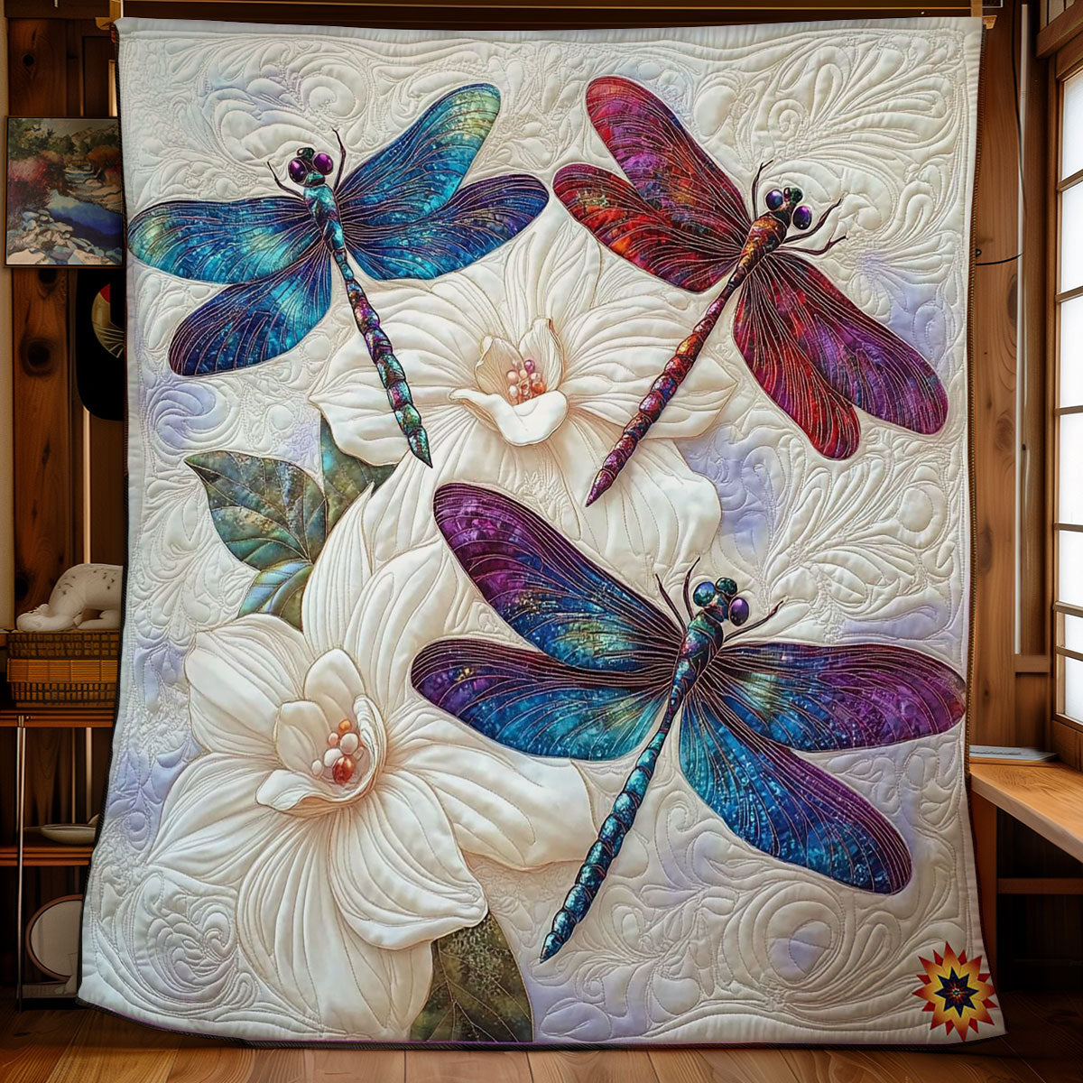 Three Dragonfly WY0912025CL Quilt