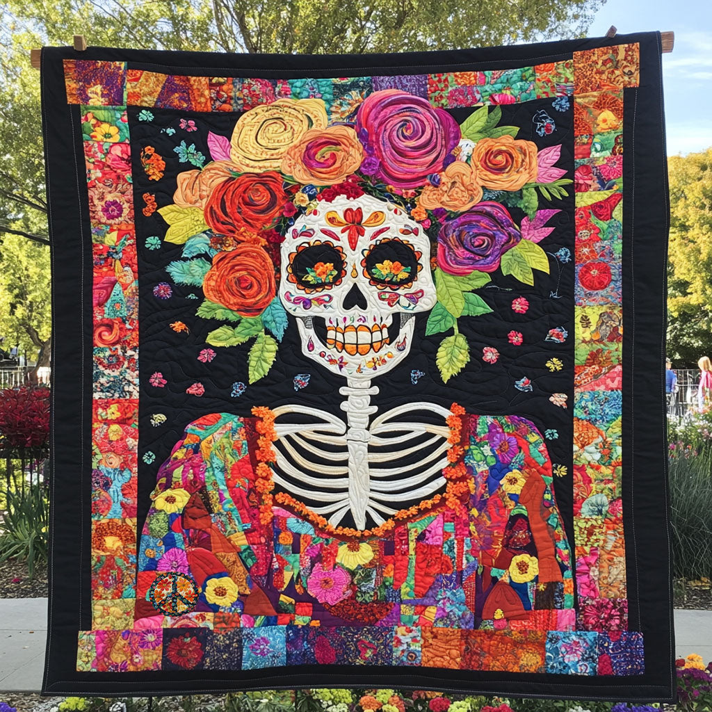 Mexican Dia De Los Muertos WJ2611022CL Quilt