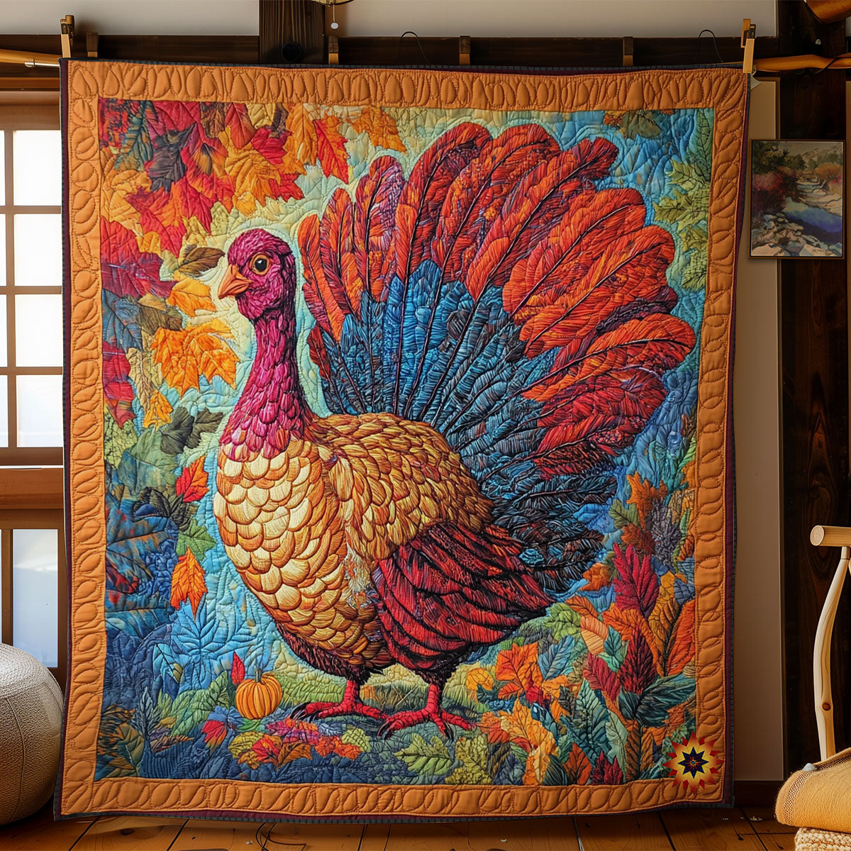 Autumn Turkey WY1911074CL Quilt