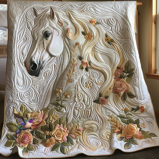 White Horse Roses Harmony WG1810005CL Quilt