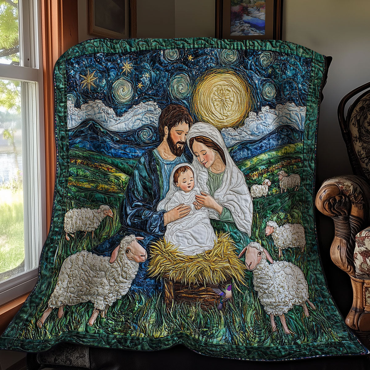 The Holy Family WY1411015CL Quilt