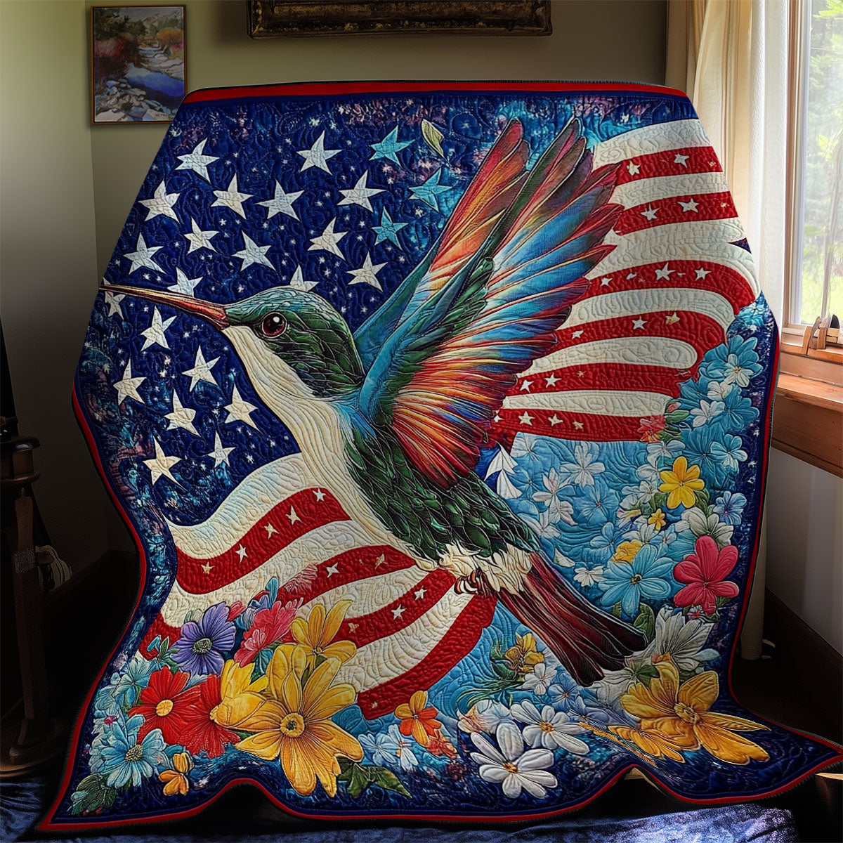 America Hummingbird WY2111030CL Quilt