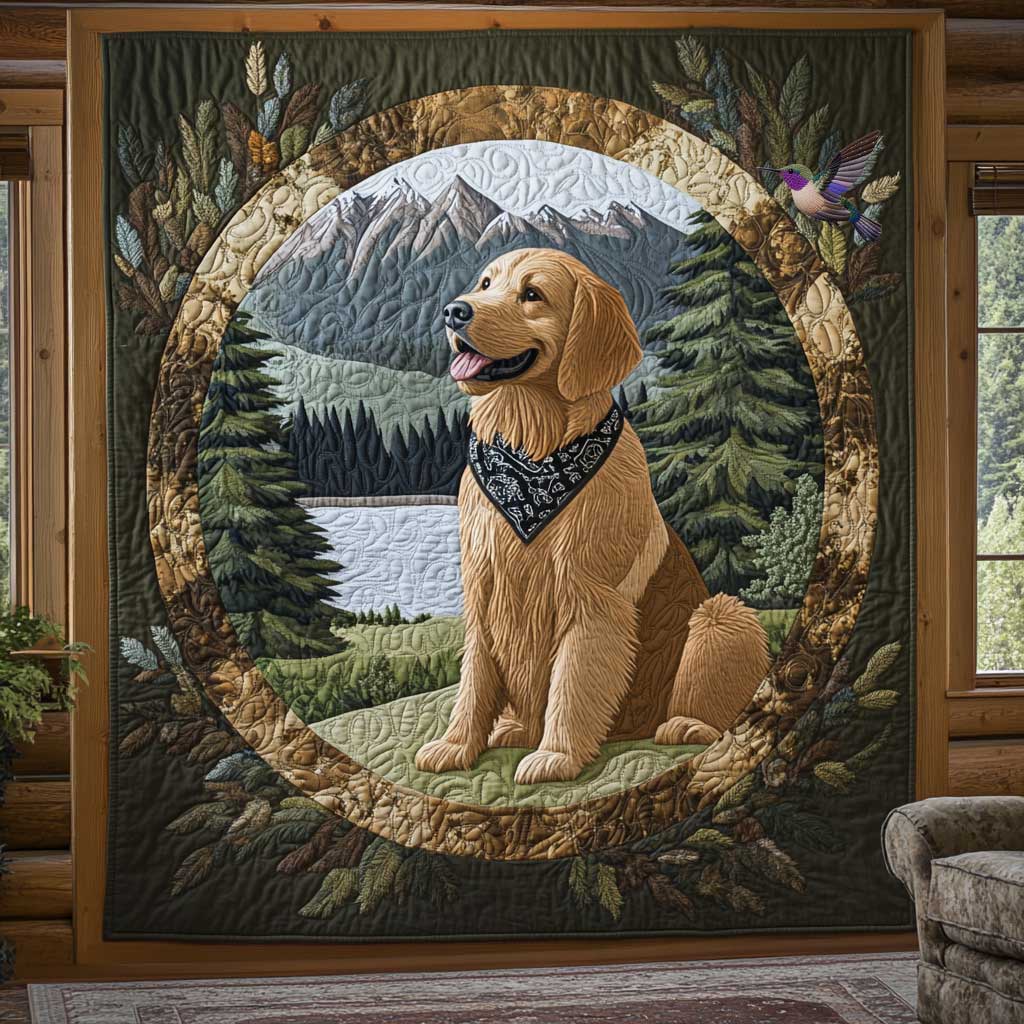 Golden Retriever Nature’s Hug WN2810006CL Quilt