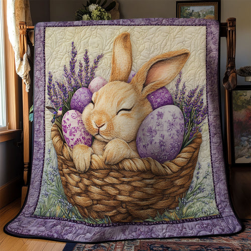 Purple Sleeping Rabbit WY0611034CL Quilt
