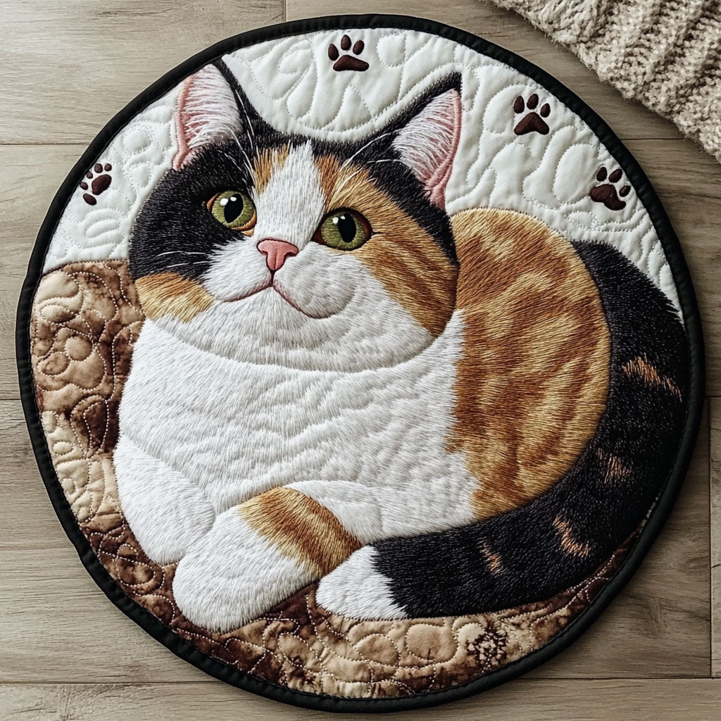 Faithful Friend CP2304012CL Quilted Round Mat