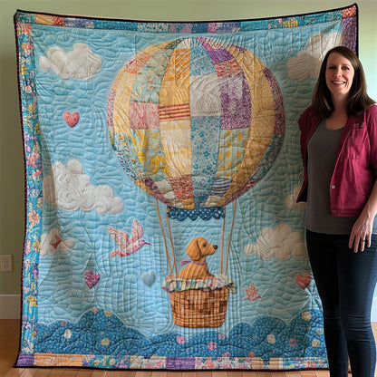 Dachshund Hot Air Balloon XB0703047CL Quilt