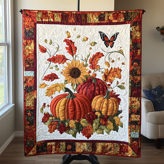 Pumpkin & Sunflower WG2509009CL Quilt