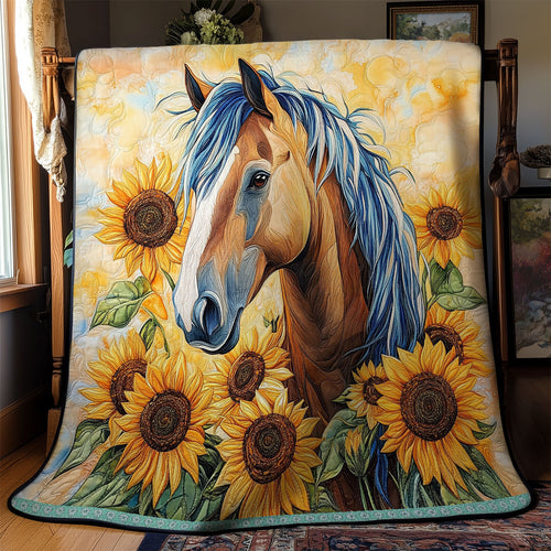 Sunflower Horse WX1311041CL Quilt