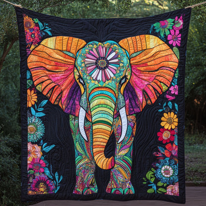 Elephant Mandala WT2101006CL Quilt