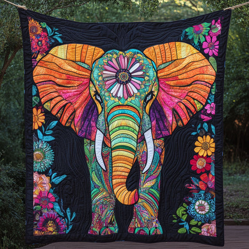 Elephant Mandala WT2101006CL Quilt