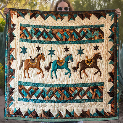 Horse Native American WJ2309014CL Quilt