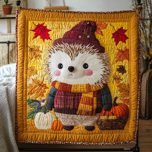 Maple Leaves Hedgehog WY1411032Cl Quilt